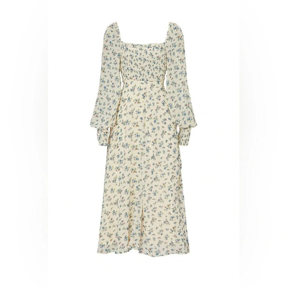 RTR Sweet Baby Jamie Floral Flowy Midi Dress Prairie Cottagecore Boho Garden SzS - Picture 5 of 13